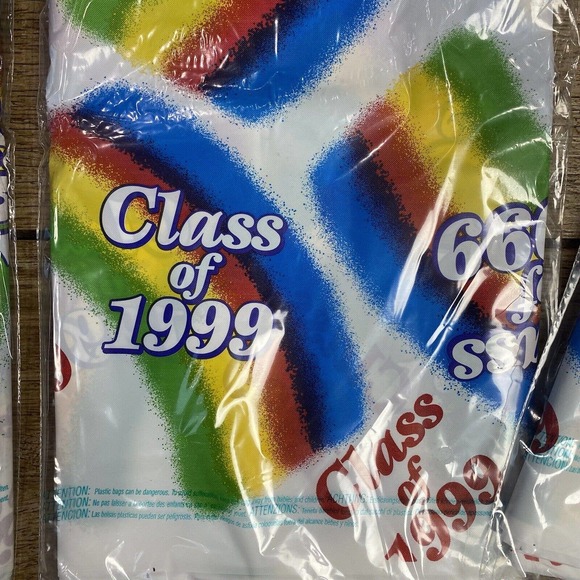 Class of 1999 PLASTIC TABLE COVER Tablecloth Birthday Party Decoration - Picture 2 of 4